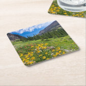 Blumen | Blume Montana Rechteckiger Pappuntersetzer (angewinkelt)