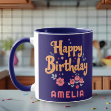 Blumen Blumen Alles Gute zum Geburtstag Handletter