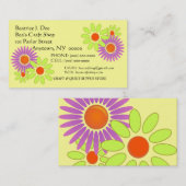 Blumen Blumen"CRAZY-DAZY" Visitenkarte (Vorne/Hinten)