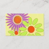 Blumen Blumen"CRAZY-DAZY" Visitenkarte (Rückseite)