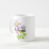 Blumen-Blumen-Mosaik 2 Kaffeetasse (Vorderseite Links)