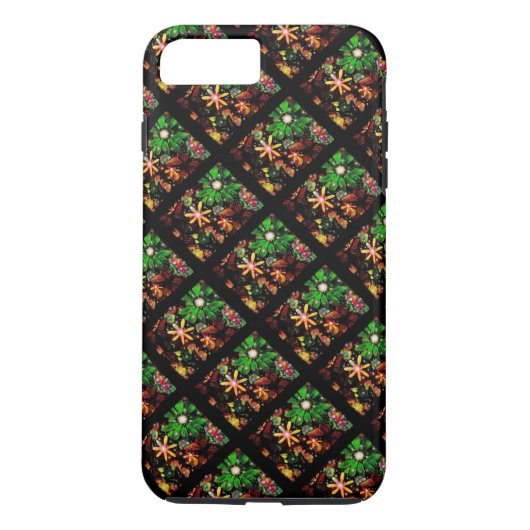 Blumen-Blumenmode deckte Case-Mate iPhone Hülle (Rückseite)