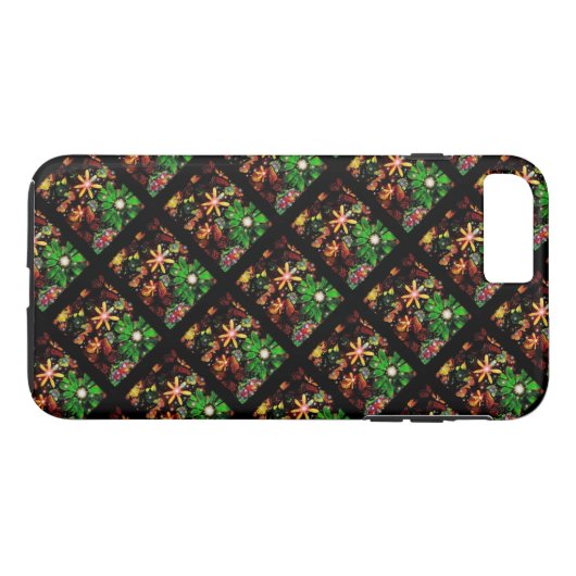 Blumen-Blumenmode deckte Case-Mate iPhone Hülle (Rückseite (Horizontal))