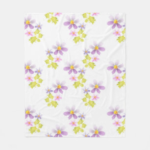 Blumen Blumenmosaik 2 Fleecedecke