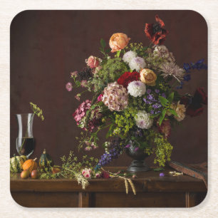 Blumen   Blumenordnung Rechteckiger Pappuntersetzer