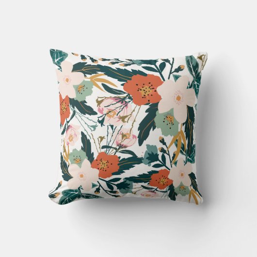 Blumen-Blumenstrauß-Computer-Kunst-Dekor-Weiches Kissen (Vorderseite)