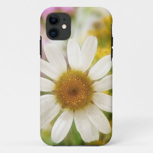 Blumen-Blumenstrauß - weißes Gänseblümchen iPhone 11 Hülle