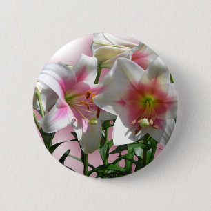 Blumen-Blüten-Frühlings-Garten-Liebe-Duschen-Party Button