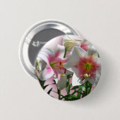 Blumen-Blüten-Frühlings-Garten-Liebe-Duschen-Party Button (Vorne & Hinten)