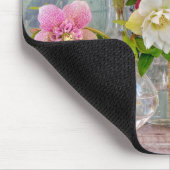 Blumen | Bohrlöcher in Vasen Mousepad (Ecke)