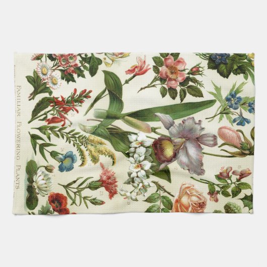 Blumen Botanicals Geschirrtuch (Horizontal)