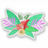 Blumen Botanisch 2 Aufkleber (Vorderseite)