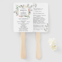 Blumen-Botanische Hochzeitsfans