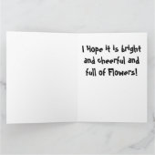 Blumen-botanische mit Blumeniris-große Karte (Innenseite)