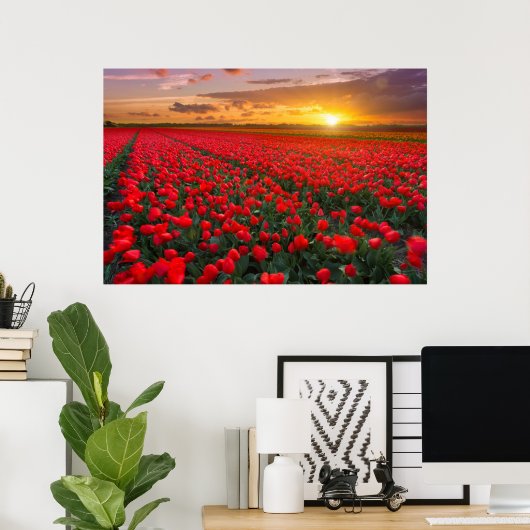 Blumen | Botanischer Garten Holland Poster (Heimbüro)