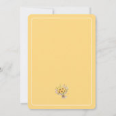 Blumen-Brautparty vom Markt Einladung (Rückseite)