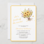 Blumen-Brautparty vom Markt Einladung (Vorderseite)