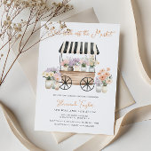 Blumen-Brautparty vom Markt Einladung