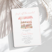 Blumen-Brautparty vom Markt Einladung