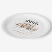 Blumen-Brautparty vom Markt Pappteller (Schrägansicht)