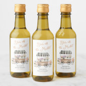 Blumen-Brautparty vom Markt Weinetikett (Flaschen)