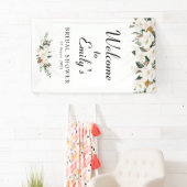 Blumen-Brautparty-Willkommensschild Banner (Insitu)