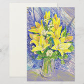 Blumen Briefpapier (Vorne/Hinten)