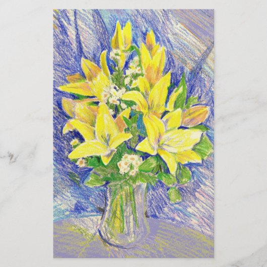 Blumen Briefpapier (Vorderseite)