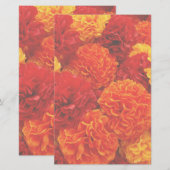 Blumen Briefpapier (Vorne/Hinten)