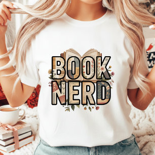 Blumen-Buch-Nerd-Vintage-Ästhetik-Lesereliebling Tri-Blend Shirt