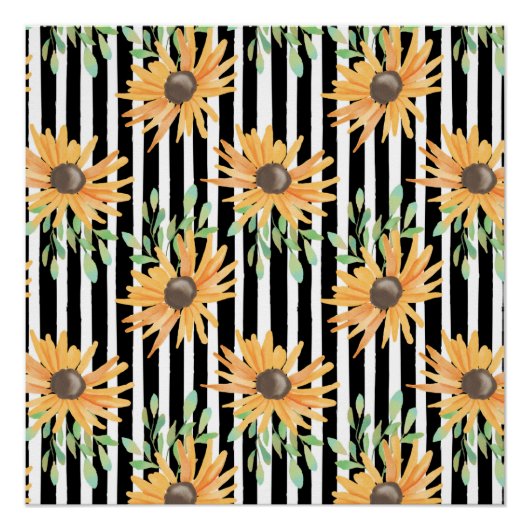 Blumen Bunt Natur Elegant Weiblich Poster (Vorderseite)