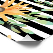 Blumen Bunt Natur Elegant Weiblich Poster (Ecke)