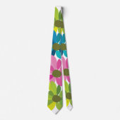 Blumen Bunte Blumen Krawatte (Vorderseite)