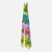 Blumen Bunte Blumen Krawatte (Rückseite)