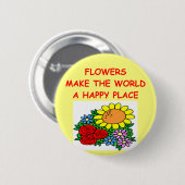 Blumen Button (Vorne & Hinten)