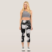 Blumen Capri Leggings (Vorderseite)