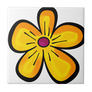 Blumen Cartoon Fliese