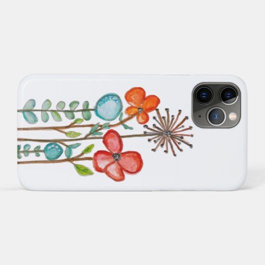 Blumen Case-Mate iPhone Hülle (Rückseite (Horizontal))