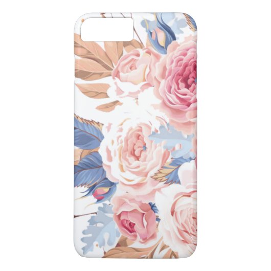 Blumen- Case-Mate iPhone Hülle (Rückseite)