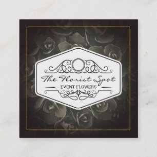 Blumen CATERING Veranstaltungsdienste Quadratische Visitenkarte