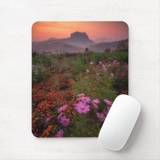 Blumen | Chiang Dao, Chiang Mai, Thailand Mousepad (Mit Mouse)