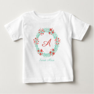 Blumen Chor- wreath design Baby T-shirt