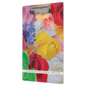 Blumen-Collage, für Lehrer - Klemmbrett (Links)