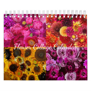 Blumen Collage Kalender
