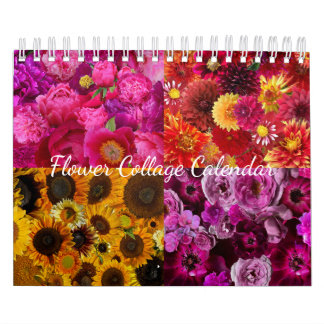 Blumen Collage Kalender