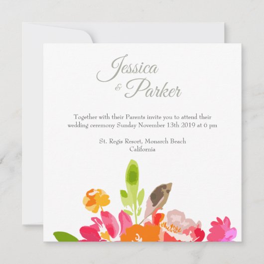 Blumen Colorful for Design Wedding or Event (Vorderseite)