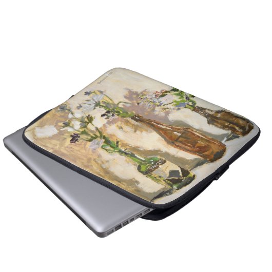 Blumen-Computer-Kasten Laptopschutzhülle (Vorne Knopf)