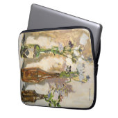 Blumen-Computer-Kasten Laptopschutzhülle (Vorderseite Links)