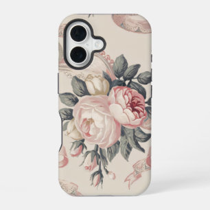 Blumen Coquette Muster iPhone 16 Hülle