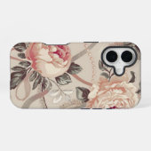 Blumen Coquette Muster iPhone 16 Hülle (Rückseite (Horizontal))
